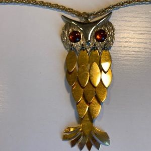 Vintage owl necklace